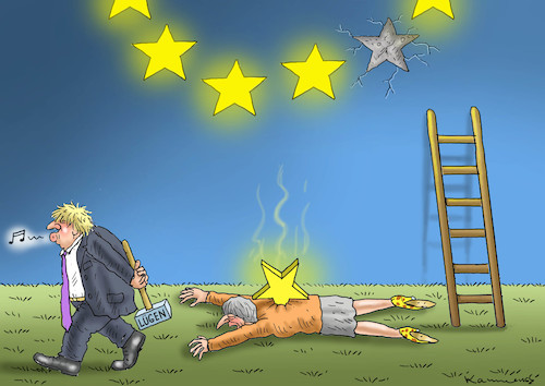 Cartoon: BORIS BARON JOHNSON MUNCHHAUSEN (medium) by marian kamensky tagged brexit,theresa,may,england,eu,schottland,weicher,wahlen,boris,johnson,nigel,farage,ostern,seidenstrasse,xi,jinping,referendum,trump,monsanto,bayer,glyphosa,strafzölle,brexit,theresa,may,england,eu,schottland,weicher,wahlen,boris,johnson,nigel,farage,ostern,seidenstrasse,xi,jinping,referendum,trump,monsanto,bayer,glyphosa,strafzölle