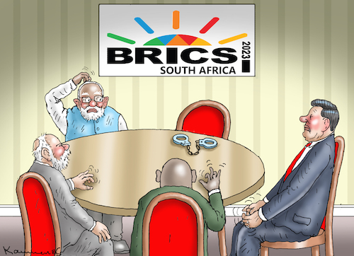 Cartoon: BRICS OHNE PUTIN (medium) by marian kamensky tagged brics,ohne,putin,brics,ohne,putin