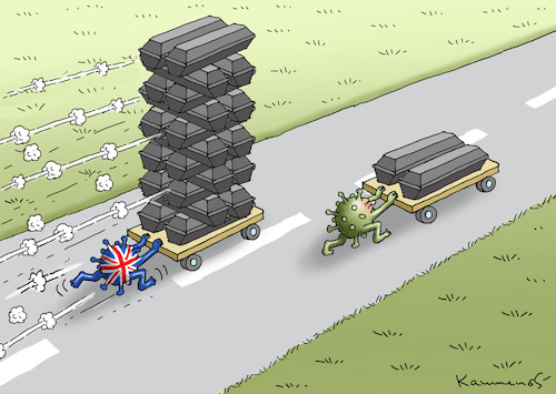 Cartoon: BRITISCHE MUTANTE (medium) by marian kamensky tagged britische,mutante,coronavirus,pandemie,covid,19,britische,mutante,coronavirus,pandemie,covid,19