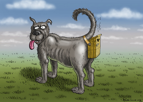 Cartoon: Cooler Hund (medium) by marian kamensky tagged haustiere,hunde,parkanlagen,hygiene,frühling,mobidog,haustiere,hunde,parkanlagen,hygiene,frühling,mobidog