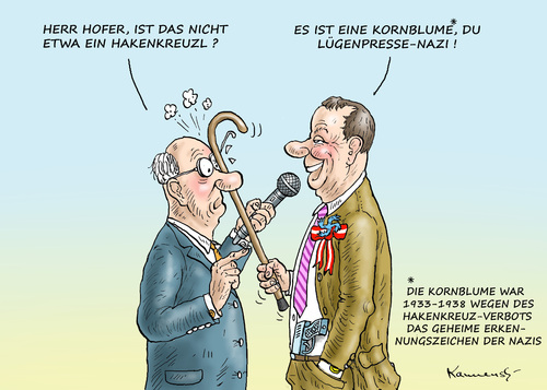 Cartoon: DER FREUNDLICHE NORBERT HOFER (medium) by marian kamensky tagged präsidentenwahlen,österreich,hofer,hofer,österreich,präsidentenwahlen