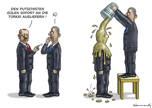 Cartoon: DIKTAT DES DIKTATORS (medium) by marian kamensky tagged putsch,in,der,türkei,gescheitert,putsch,in,der,türkei,gescheitert