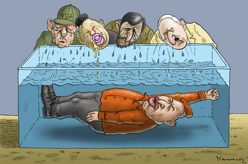 Cartoon: Einbalsamierung von Chavez (medium) by marian kamensky tagged hugo,chavez,venezuella,linkspopulismus,latain,amerika,begräbnis,einbalsamierung,hugo,chavez,venezuella,linkspopulismus,latain,amerika,begräbnis,einbalsamierung