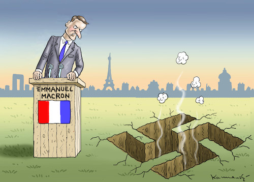 Cartoon: EMMANUEL MACRON (medium) by marian kamensky tagged putinversteher,assange,emmanuel,macron,le,pen,präsidentenwahl,in,frankreich,putinversteher,assange,emmanuel,macron,le,pen,präsidentenwahl,in,frankreich