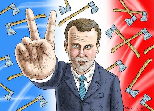 Cartoon: ENDKAMPF IN FRANKREICH (medium) by marian kamensky tagged putinversteher,assange,emmanuel,macron,le,pen,präsidentenwahl,in,frankreich,putinversteher,assange,emmanuel,macron,le,pen,präsidentenwahl,in,frankreich