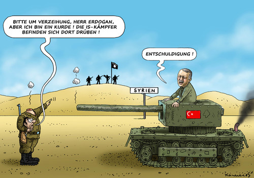 Cartoon: Erdogan in Syrien (medium) by marian kamensky tagged irak,isis,al,baghdadi,kaida,terrorismus,assad,erdogan,kurden,obama,usa,bundeswehr,irak,isis,al,baghdadi,kaida,terrorismus,assad,erdogan,kurden,obama,usa,bundeswehr
