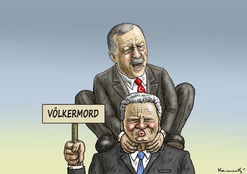 Cartoon: ERDOWAHN STEHT AUF GAUCK (medium) by marian kamensky tagged völkermord,an,armenier,gauck,österreich,erdogan,völkermord,an,armenier,gauck,österreich,erdogan