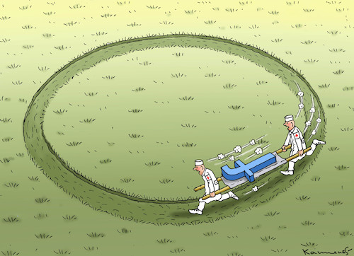 Cartoon: FACEBOOK-NOTFALL (medium) by marian kamensky tagged facebook,notfall,ausfall,facebook,notfall,ausfall