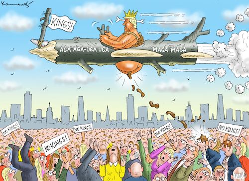 Cartoon: FASCHISMUS IST PRIMITIVISMUS (medium) by marian kamensky tagged faschismus,ist,primitivismus,trump,proteste,no,kings,faschismus,ist,primitivismus,trump,proteste,no,kings