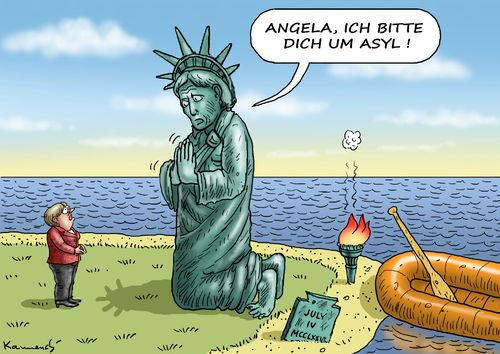 Cartoon: Flüchtlinsfreihet (medium) by marian kamensky tagged obama,trump,präsidentenwahlen,usa,baba,vanga,republikaner,demokraten,wikileaks,faschismus,obama,trump,präsidentenwahlen,usa,baba,vanga,republikaner,demokraten,wikileaks,faschismus