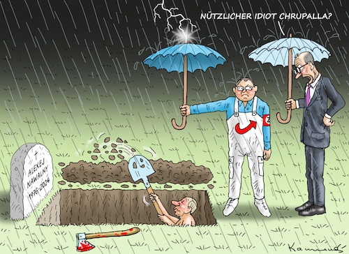 Cartoon: FRIEDRICH MERZ ÜBER CHRUPALLA (medium) by marian kamensky tagged friedrich,merz,über,chrupalla,putin,nawalny,friedrich,merz,über,chrupalla,putin,nawalny