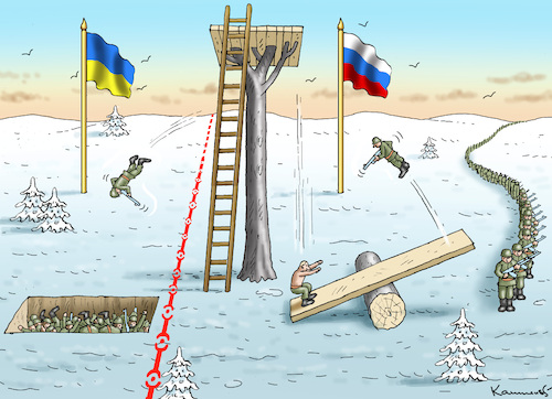 Cartoon: GROßE OFFENSIVE (medium) by marian kamensky tagged flucht,aus,cherson,putin,energieterror,weihnachtsgenozid,in,der,ukraine,abrams,leopard,flucht,aus,cherson,putin,energieterror,weihnachtsgenozid,in,der,ukraine,abrams,leopard