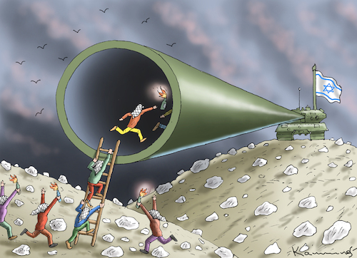 Cartoon: HAMAS GREIFT ISRAEL AN (medium) by marian kamensky tagged hamas,greift,israel,an,hamas,greift,israel,an