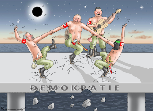 Cartoon: HASSKASATSCHOK (medium) by marian kamensky tagged hamas,greift,israel,an,hamas,greift,israel,an