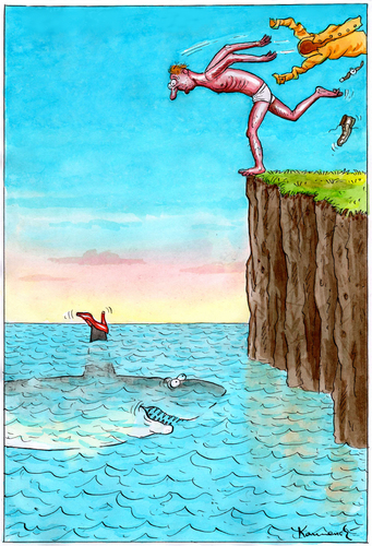 Cartoon: Help (medium) by marian kamensky tagged humor