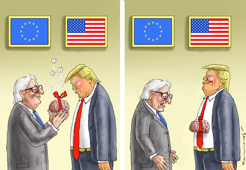 Cartoon: JUNCKER IN WASHINGTON (medium) by marian kamensky tagged obama,trump,präsidentenwahlen,usa,baba,vanga,republikaner,inauguration,demokraten,wikileaks,faschismus,trumps,handelskrieg,harley,davidson,strafzölle,juncker,in,washington,obama,trump,präsidentenwahlen,usa,baba,vanga,republikaner,inauguration,demokraten,wikileaks,faschismus,trumps,handelskrieg,harley,davidson,strafzölle,juncker,in,washington