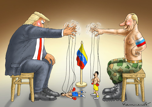 Cartoon: KAMPF UM VENEZUELA (medium) by marian kamensky tagged venezuela,maduro,trump,putin,revolution,oil,industry,socialism,kim,jong,un,vietnam,venezuela,maduro,trump,putin,revolution,oil,industry,socialism,kim,jong,un,vietnam