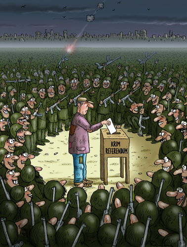 Cartoon: Krim Referendum (medium) by marian kamensky tagged vitali,klitsccko,ukraine,janukowitsch,demokratie,gewalt,bürgerkrieg,timoschenko,referendum,krim,vitali,klitsccko,ukraine,janukowitsch,demokratie,gewalt,bürgerkrieg,timoschenko,referendum,krim