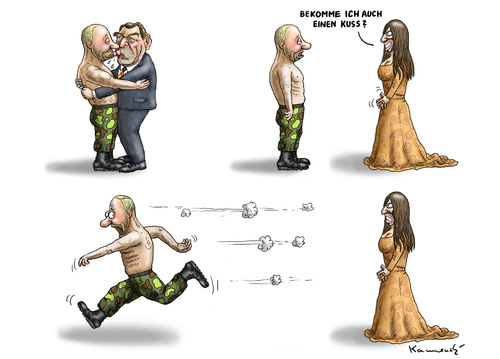 Cartoon: Kussfreudiger Putin (medium) by marian kamensky tagged eurovision,song,contest,in,denmark,russia,putin,schröder,putinkussukraine,eurovision,song,contest,in,denmark,russia,putin,schröder,putinkussukraine