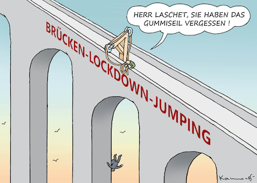 Cartoon: LASCHET-JUMPING (medium) by marian kamensky tagged merkel,seehofer,unionskrise,csu,cdu,flüchtlinge,gauland,merz,afd,akk,spahn,pegida,hutbürger,höcke,führer,wahlen,thüringen,kemmerich,tag,der,deutschen,vorsitz,söder,laschet,brücken,lockdown,einheit,moria,lesbos,merkel,seehofer,unionskrise,csu,cdu,flüchtlinge,gauland,merz,afd,akk,spahn,pegida,hutbürger,höcke,führer,wahlen,thüringen,kemmerich,tag,der,deutschen,vorsitz,söder,laschet,brücken,lockdown,einheit,moria,lesbos