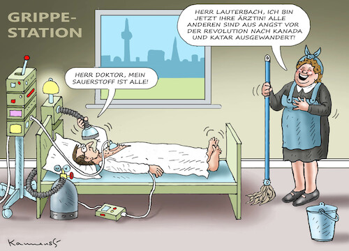 Cartoon: LAUTER BACH LEISE (medium) by marian kamensky tagged lauter,bach,macht,revolution,lauter,bach,macht,revolution