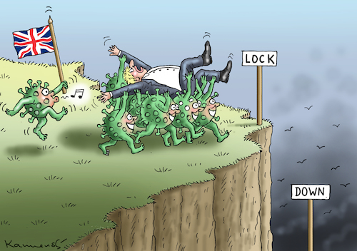 Cartoon: LOCKERER BORIS IN LOCKDOWN (medium) by marian kamensky tagged coronavirus,epidemie,gesundheit,panik,stillegung,trump,pandemie,coronavirus,epidemie,gesundheit,panik,stillegung,trump,pandemie