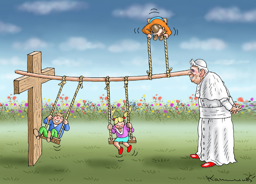 Cartoon: LÜGENPAPST BENEDIKT (medium) by marian kamensky tagged lügenpapst,benedikt,lügenpapst,benedikt