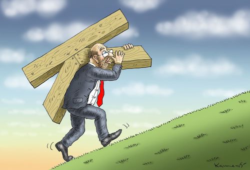 Cartoon: MARTIN SCHULZ (medium) by marian kamensky tagged schulzeffekt,martin,schulz,kanzlerkandidat,spd,saarlandwahlen,schulzeffekt,martin,schulz,kanzlerkandidat,spd,saarlandwahlen