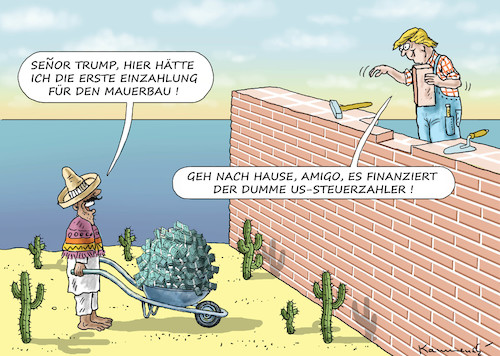 Cartoon: MAUERBAU ZU MEXIKO (medium) by marian kamensky tagged obama,trump,präsidentenwahlen,usa,baba,vanga,republikaner,demokraten,mauerbau,zu,mexiko,wikileaks,faschismus,obama,trump,präsidentenwahlen,usa,baba,vanga,republikaner,demokraten,mauerbau,zu,mexiko,wikileaks,faschismus