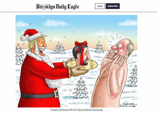 Cartoon: Mein Cartoon in The Brooklyn Dai (medium) by marian kamensky tagged mein,cartoon,heute,in,the,brooklyn,daily,eagle,mein,cartoon,heute,in,the,brooklyn,daily,eagle