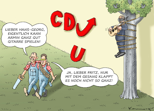 Cartoon: MERZ UND MAAßEN (medium) by marian kamensky tagged rechtsaußen,handwerker,merz,und,maaßen,laschet,cdu,rechtsaußen,handwerker,merz,und,maaßen,laschet,cdu