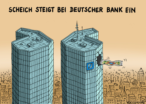 Cartoon: Milliarden Scheich von Katar (medium) by marian kamensky tagged scheich,von,kater,enstieg,bei,deutschen,bank,scheich,von,kater,enstieg,bei,deutschen,bank