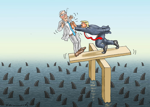 Cartoon: Mitch McConnell und Donald Trump (medium) by marian kamensky tagged us,wahlen,joe,biden,trump,corona,kapitol,putsch,bob,woodward,harris,pence,mitch,mcconnell,und,donald,us,wahlen,joe,biden,trump,corona,kapitol,putsch,bob,woodward,harris,pence,mitch,mcconnell,und,donald