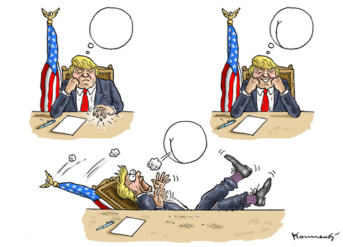 Cartoon: MR. PRESIDENT TRUMP (medium) by marian kamensky tagged obama,trump,präsidentenwahlen,usa,baba,vanga,republikaner,demokraten,wikileaks,faschismus,obama,trump,präsidentenwahlen,usa,baba,vanga,republikaner,demokraten,wikileaks,faschismus