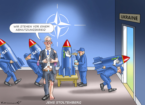 Cartoon: NATO-ABNUTZUNGSKRIEG (medium) by marian kamensky tagged putins,bescherung,ukraine,provokation,swift,nato,osterweiterung,abnutzungskrieg,putins,bescherung,ukraine,provokation,swift,nato,osterweiterung,abnutzungskrieg