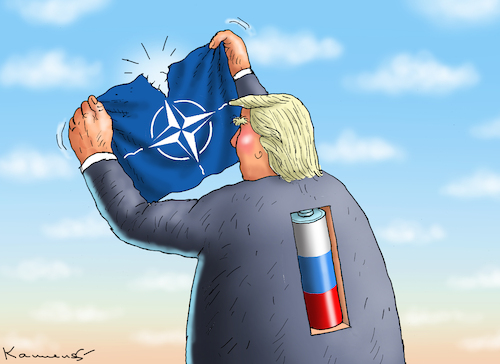 Cartoon: NATO-FEIND TRUMP (medium) by marian kamensky tagged ukraine,hilfe,republikaner,trump,biden,seleskyj,nato,ukraine,hilfe,republikaner,trump,biden,seleskyj,nato