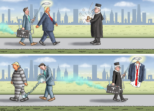 Cartoon: NY RICHTER JUAN MERCHAN (medium) by marian kamensky tagged ny,richter,juan,merchan,ny,richter,juan,merchan