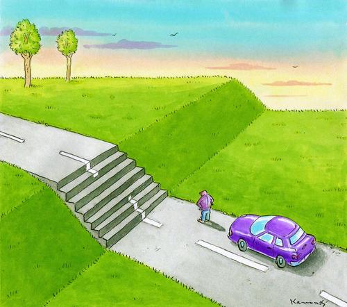Cartoon: On the road (medium) by marian kamensky tagged humor
