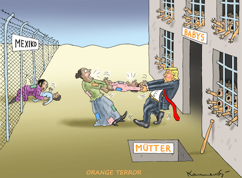 Cartoon: ORANGE TERROR (medium) by marian kamensky tagged obama,trump,präsidentenwahlen,usa,baba,vanga,republikaner,inauguration,demokraten,wikileaks,faschismus,nationalgarde,mexikomauer,obama,trump,präsidentenwahlen,usa,baba,vanga,republikaner,inauguration,demokraten,wikileaks,faschismus,nationalgarde,mexikomauer