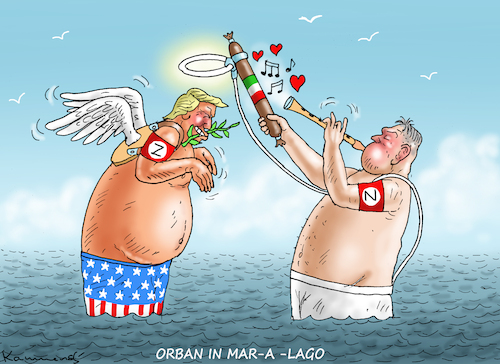 Cartoon: ORBAN IN MAR-A-LAGO (medium) by marian kamensky tagged ukraine,hilfe,republikaner,trump,biden,seleskyj,nato,scholz,orban,ukraine,hilfe,republikaner,trump,biden,seleskyj,nato,scholz,orban