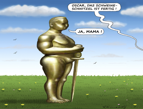 Cartoon: OSCAR (medium) by marian kamensky tagged oscar,verleihung,los,angeles,hollywood,oscar,verleihung,los,angeles,hollywood