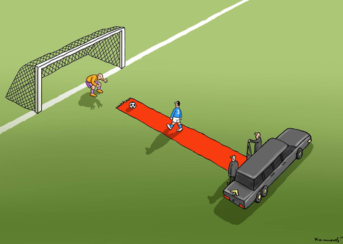 Cartoon: P R O F I (medium) by marian kamensky tagged fifa,wm,brasilien,katar,korruption,fussball,sepp,blatter,papst,franziskus,fifa,wm,brasilien,katar,korruption,fussball,sepp,blatter,papst,franziskus