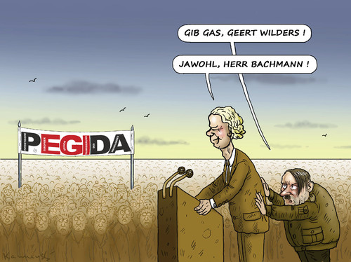 Cartoon: PEGIDISIERUNG DES ABENDLANDES (medium) by marian kamensky tagged lügenpresse,unwort,des,jahres,goebbels,geert,wilders,pegida,dresden,lügenpresse,unwort,des,jahres,goebbels,geert,wilders,pegida,dresden