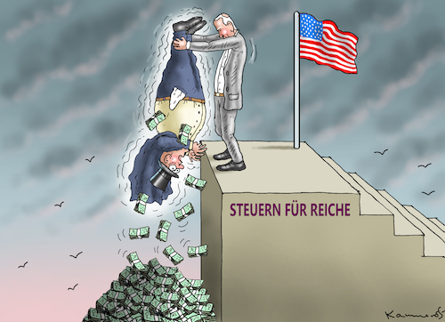 Cartoon: POWER-GREIS IN ACTION (medium) by marian kamensky tagged schneesturm,eliot,biden,washington,schneesturm,eliot,biden,washington