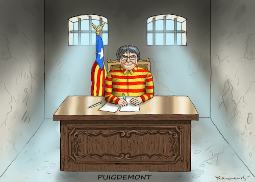 Cartoon: PROBLEMLÖSUNG FÜR KATALONIEN (medium) by marian kamensky tagged rajoy,und,carles,puigdemont,katalonien,referendum,abspaltung,rajoy,und,carles,puigdemont,katalonien,referendum,abspaltung