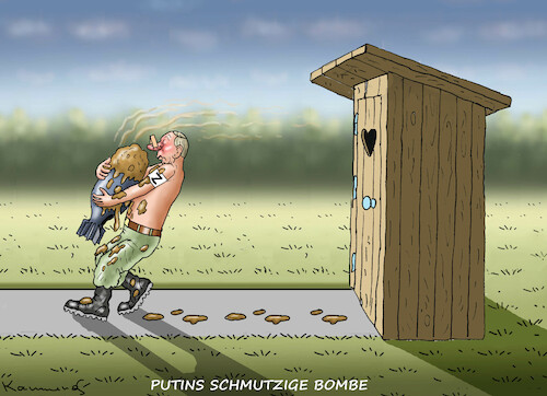 PUTIN MIT DER SCHMUTZIGEN BOMBE