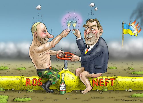 Cartoon: Putins Hund Schröder (medium) by marian kamensky tagged putins,bescherung,ukraine,provokation,baerbock,lawrow,nato,osterweiterung,putins,bescherung,ukraine,provokation,baerbock,lawrow,nato,osterweiterung