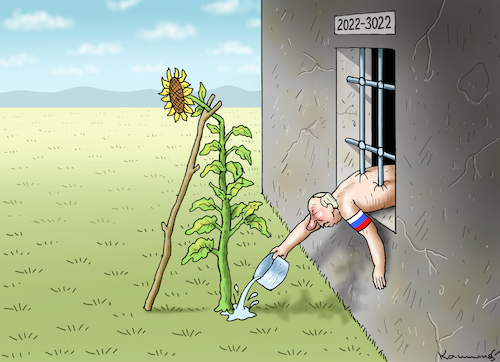 Cartoon: PUTINS STRAFE (medium) by marian kamensky tagged putins,bescherung,ukraine,provokation,swift,nato,osterweiterung,putins,bescherung,ukraine,provokation,swift,nato,osterweiterung