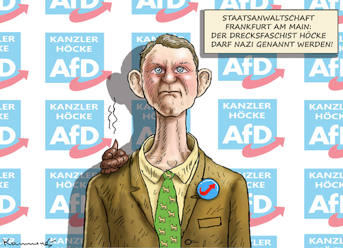 Cartoon: REICHSKANZLER HÖCKE (medium) by marian kamensky tagged reichskanzler,höcke,reichskanzler,höcke