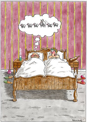 Cartoon: Schäferstündchen (medium) by marian kamensky tagged schäferstündchen,erotik,untreue,träume,schäferstündchen,erotik,sex,untreue,träume
